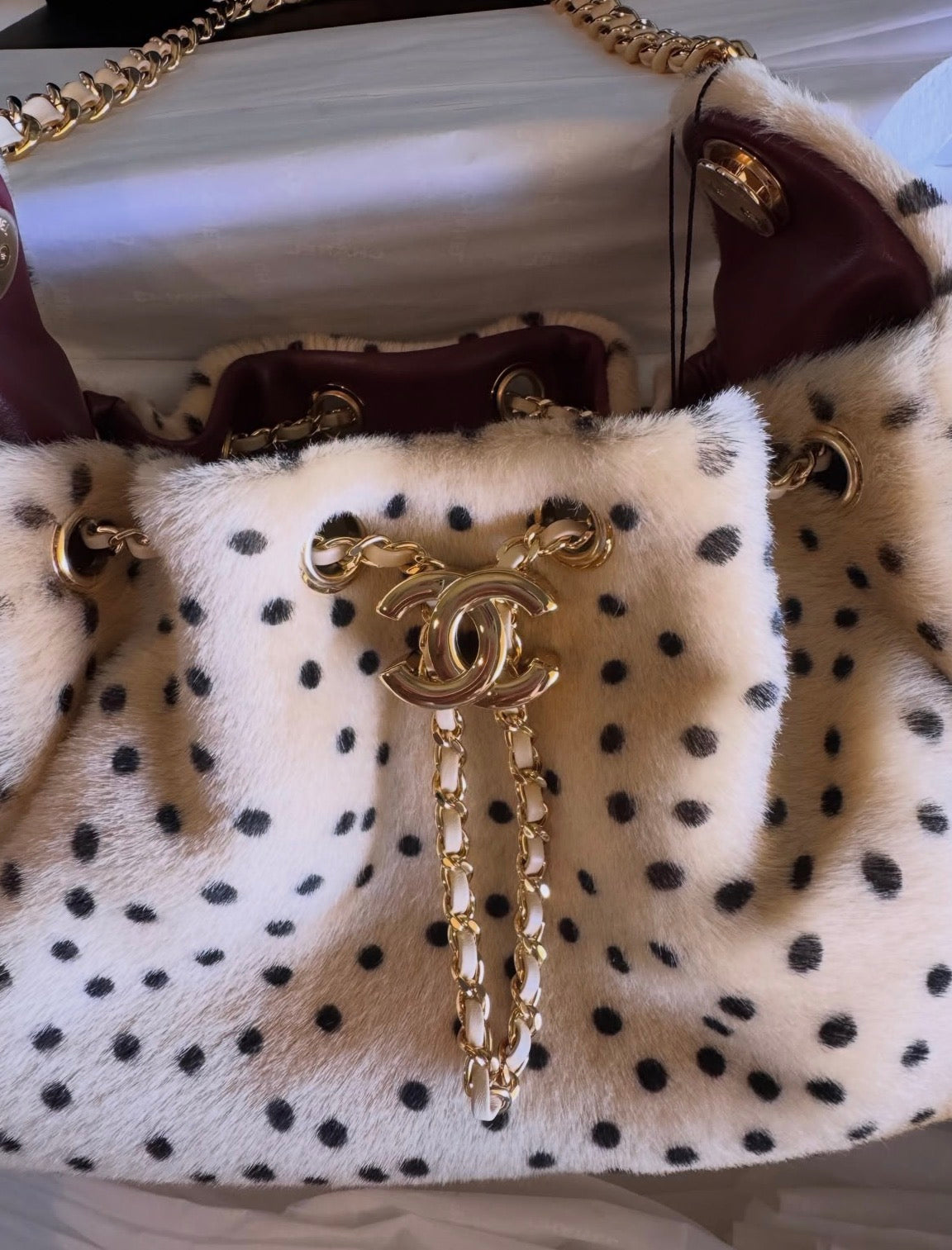 CHANEL 25 CHEETAH PRINT