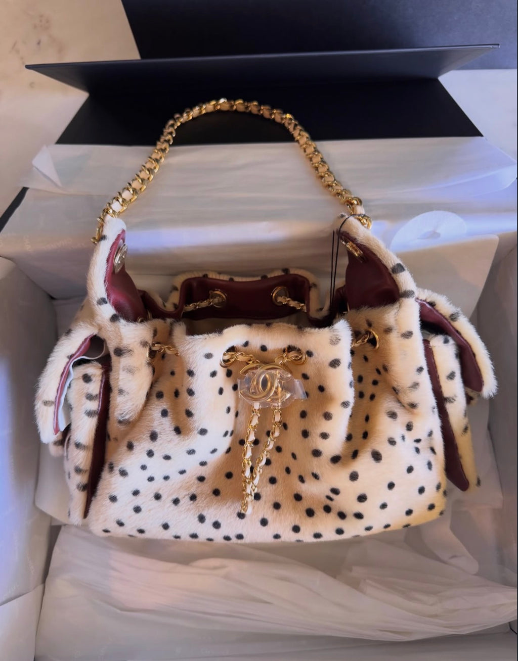 CHANEL 25 CHEETAH PRINT
