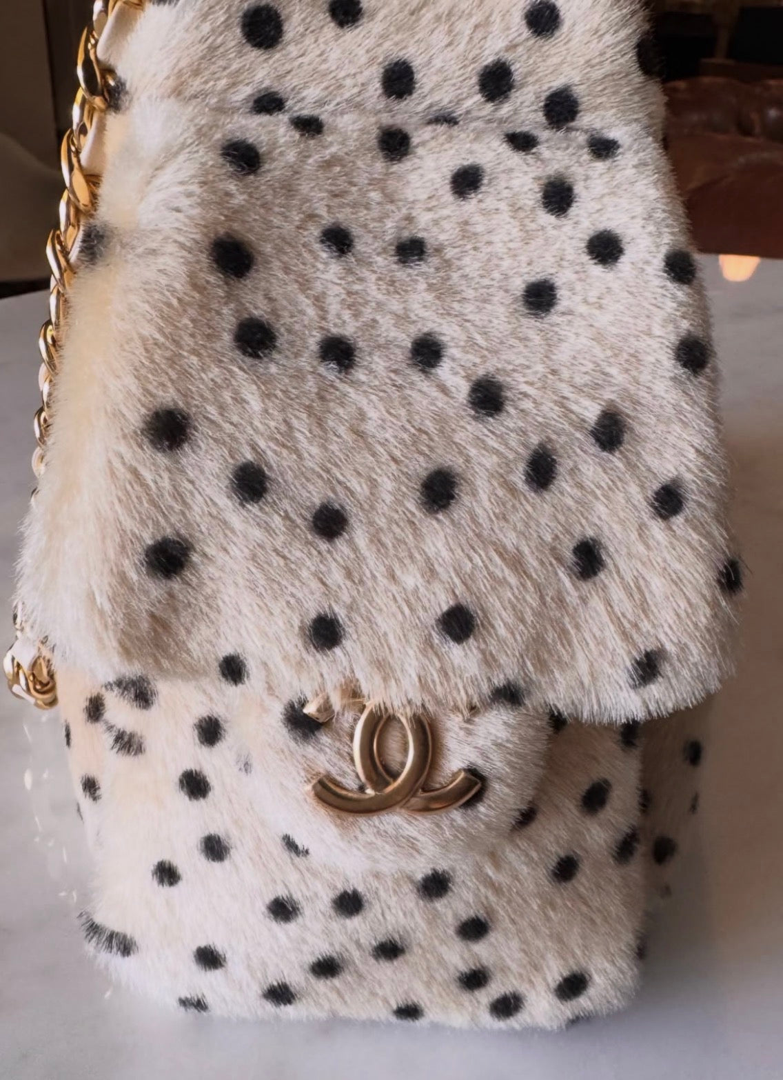 CHANEL 25 CHEETAH PRINT